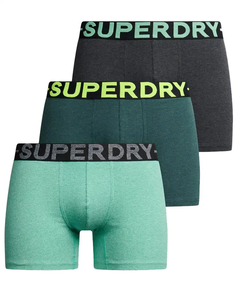 Superdry Mens Boxers 3 Pack Triple Green/Neon Northern Ireland Belfast