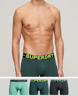 Superdry Mens Boxers 3 Pack Triple Green/Neon Northern Ireland Belfast