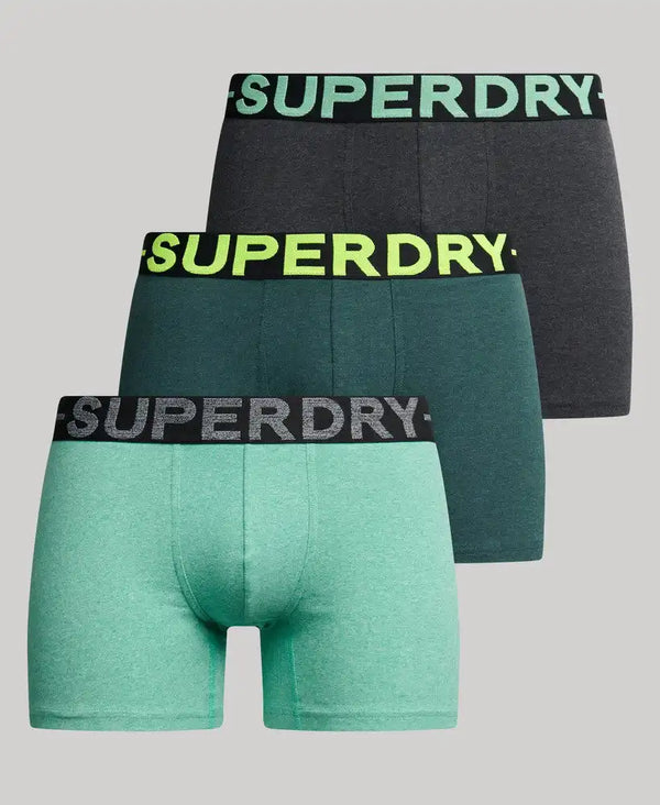 Superdry Mens Boxers 3 Pack Triple Green/Neon Northern Ireland Belfast