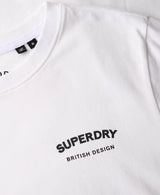Superdry Mens British Design Relaxed T-Shirt Optic White Northern