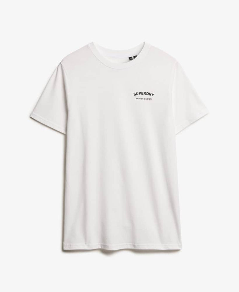 Superdry Mens British Design Relaxed T-Shirt Optic White Northern