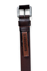 Superdry Mens Classic Leather Belt Dark Brown Northern Ireland Belfast