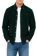 Superdry Mens Classic Needle Cord Shirt Eagle Green Northern Ireland