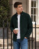Superdry Mens Classic Needle Cord Shirt Eagle Green Northern Ireland