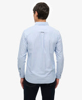 Superdry Mens Classic Oxford Shirt Broker Blue Stripe Northern