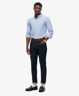 Superdry Mens Classic Oxford Shirt French Blue Stripe/Coral Northern