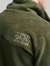 Superdry Mens Code Fleece Trekker Jacket M5011705A Dark Moss Northern