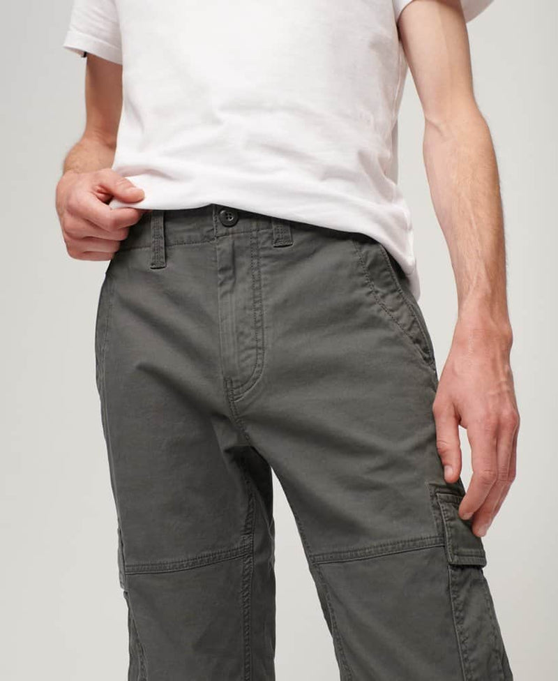 Superdry Mens Core Cargo Pants M7011014A Charcoal Grey Northern