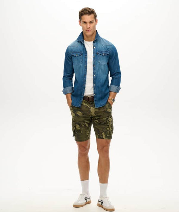 Superdry Mens Core Cargo Shorts Outline Camo Northern Ireland Belfast