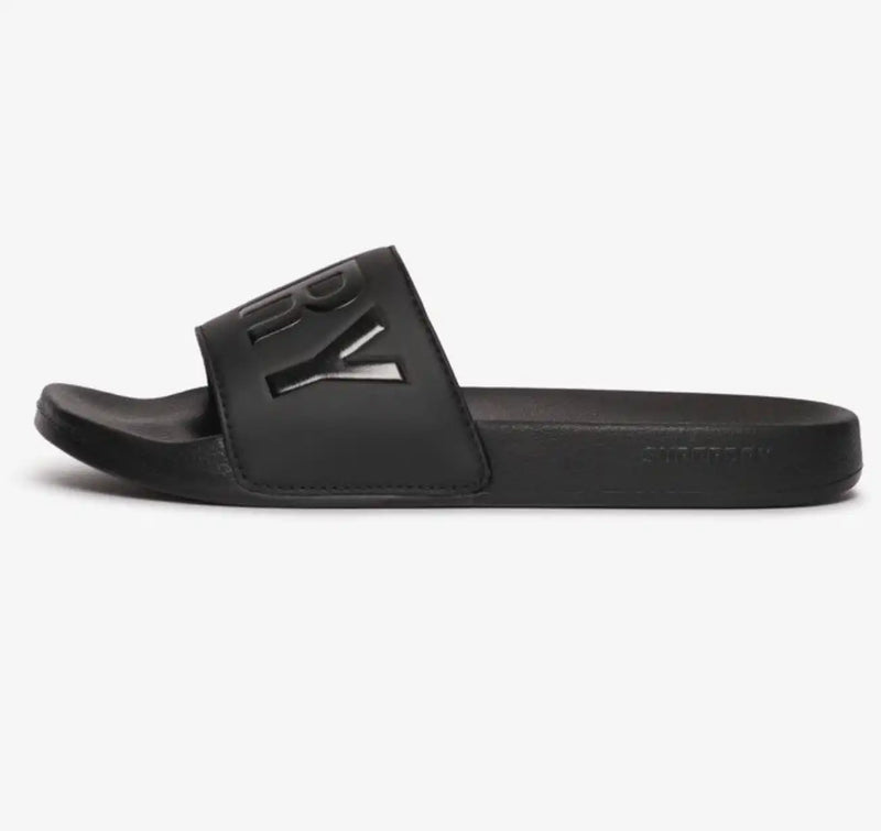 Superdry Mens Core Pool Slides Black Northern Ireland Belfast