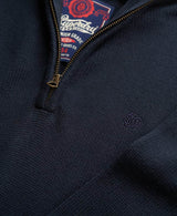 Superdry Mens Cotton Half Zip Knit Jumper Navy Northern Ireland