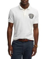 Superdry Mens Crest Polo Shirt Optic White Northern Ireland Belfast