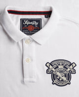 Superdry Mens Crest Polo Shirt Optic White Northern Ireland Belfast
