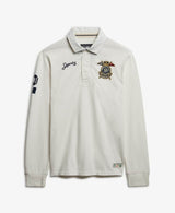 Superdry Mens Double Emblem Rugby Top Chalk White Northern Ireland