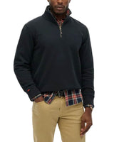 Superdry Mens Essential Logo Half Zip Sweatshirt Eclipse Navy