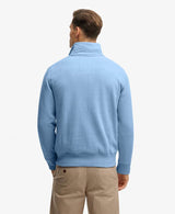 Superdry Mens Essential Logo Half Zip Sweatshirt Endless Sky Blue