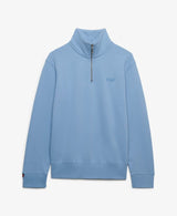 Superdry Mens Essential Logo Half Zip Sweatshirt Endless Sky Blue