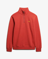 Superdry Mens Essential Logo Henley Cinnibar Orange Marl Northern