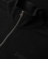 Superdry Mens Essential Logo Henley Half Zip Sweatshirt Black