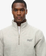 Superdry Mens Essential Logo Henley Varsity Grey Grindle Northern