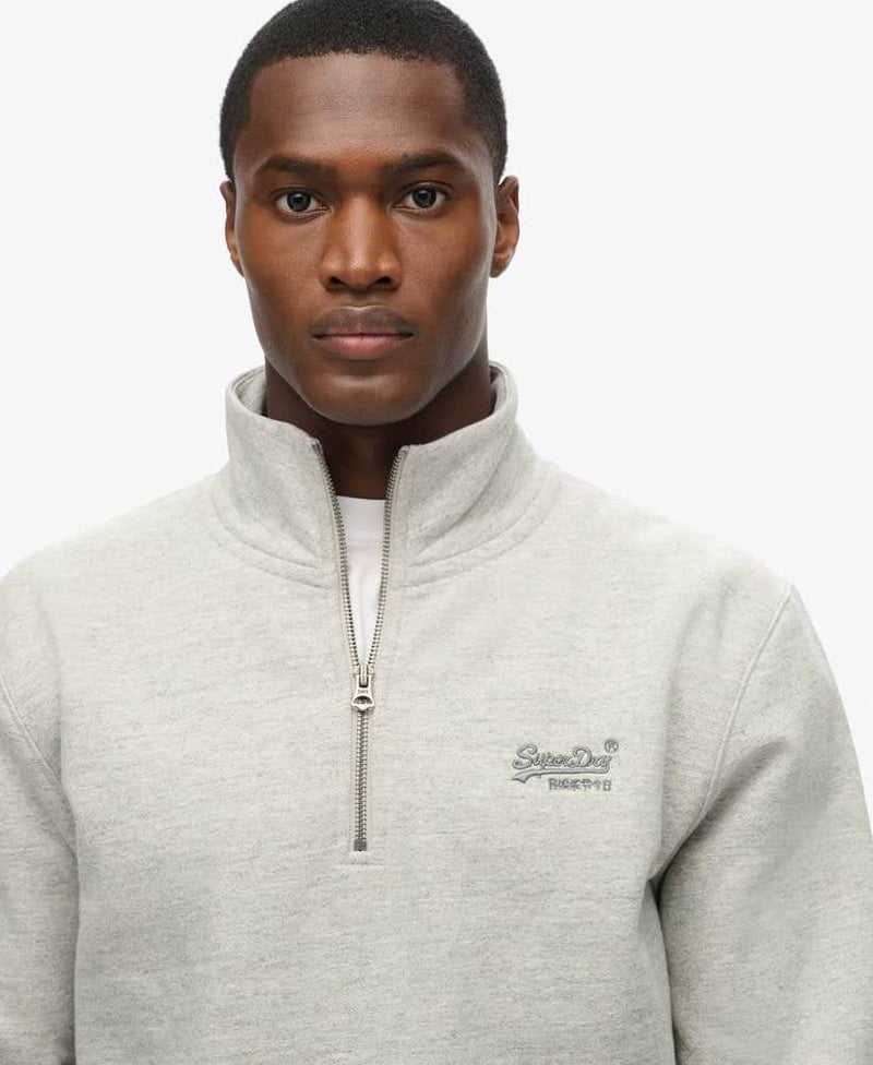Superdry Mens Essential Logo Henley Varsity Grey Grindle Northern