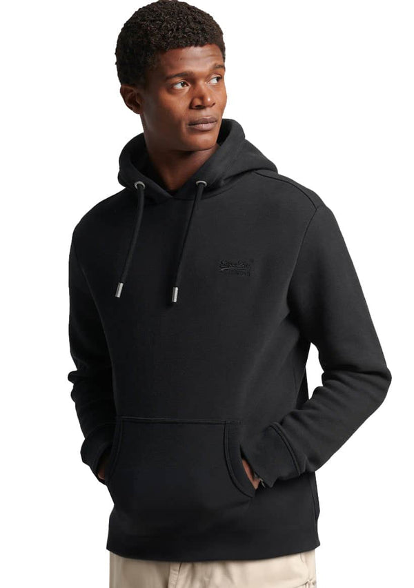 Superdry Mens Essential Logo Hoodie Black Northern Ireland Belfast