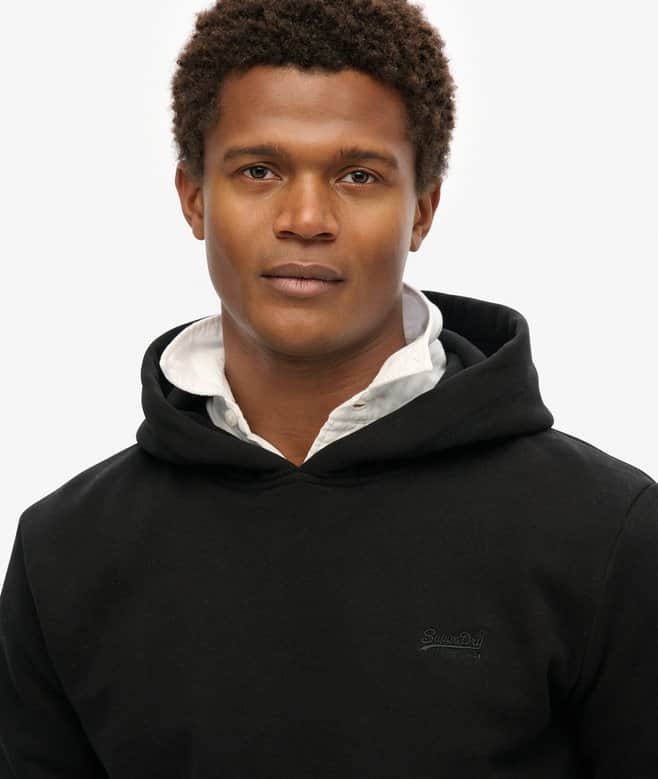 Superdry Mens Essential Logo Hoodie Black Northern Ireland Belfast