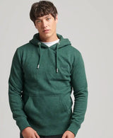 Superdry Vintage Logo Embroidered Hoodie Campus Green Marl -