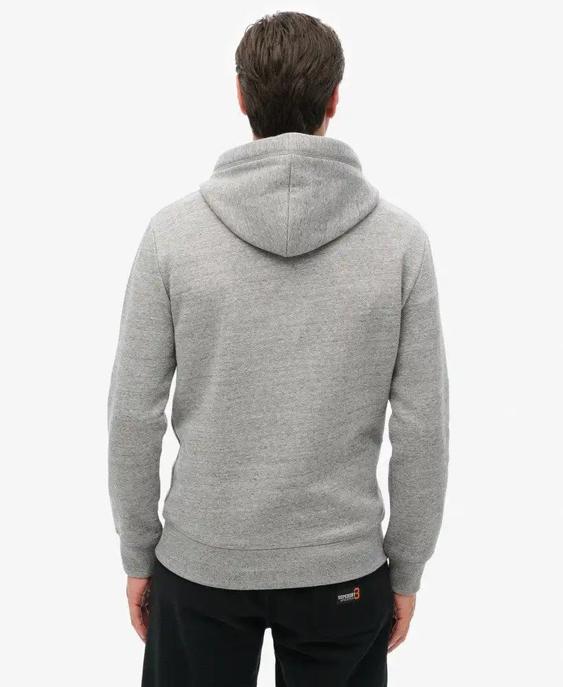 Superdry Mens Essential Logo Hoodie Dark Grey Fleck Northern Ireland