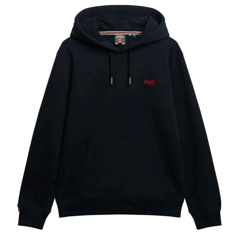 Superdry Mens Essential Logo Hoodie Eclipse Navy Northern Ireland