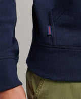 Superdry Vintage Logo Embroidered Hoodie Rich Navy Marl - 