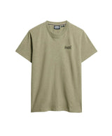 Superdry Mens Essential Logo T-Shirt Ash Olive Marl Northern Ireland