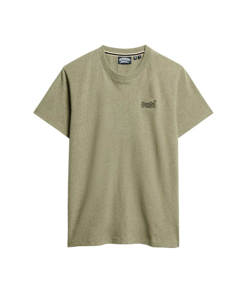 Superdry Mens Essential Logo T-Shirt Ash Olive Marl Northern Ireland