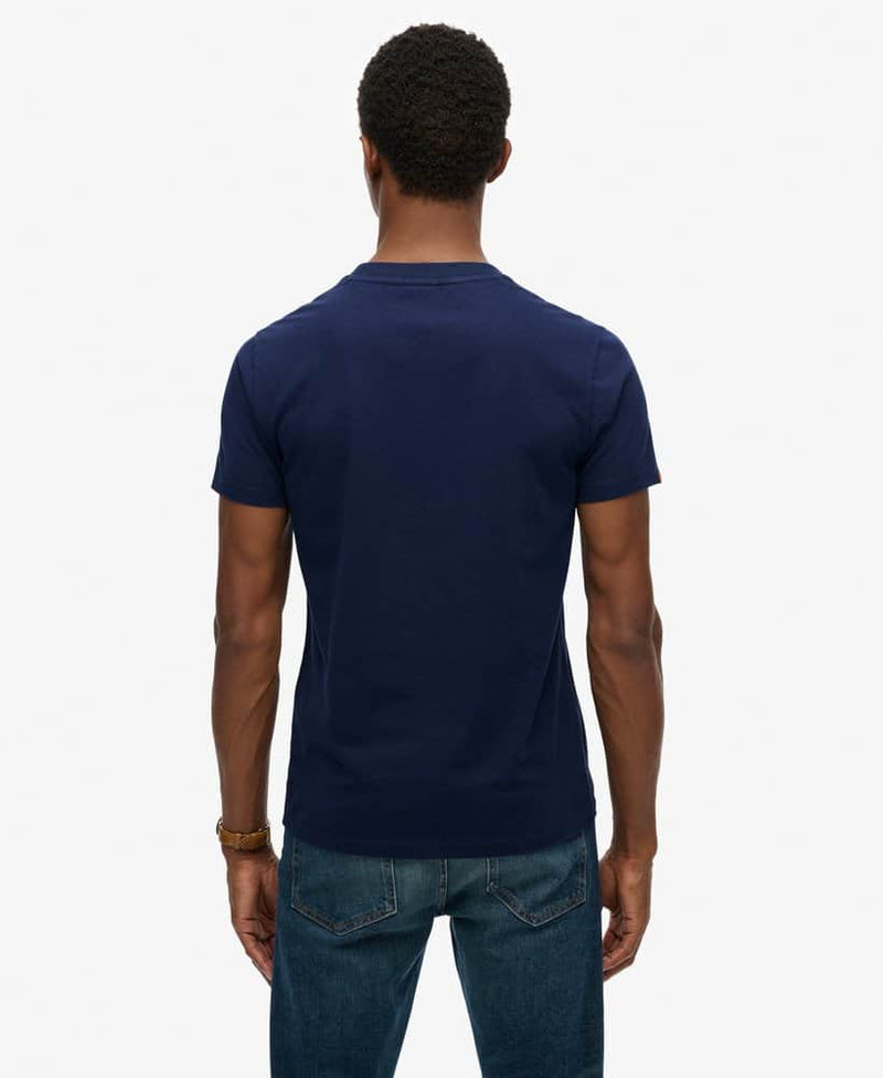 Superdry Mens Essential Logo T Shirt Atlantic Navy Northern Ireland