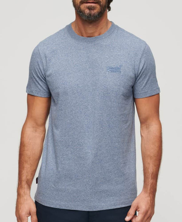 Superdry Men’s Essential Logo T-Shirt Bay Blue Northern Ireland