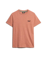 Superdry Mens Essential Logo T-Shirt Fired Orange Grit Northern