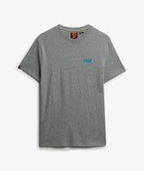 Superdry Mens Essential Logo T-Shirt Grey/Blue Northern Ireland