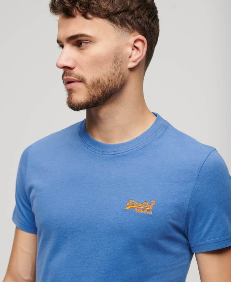 Superdry Mens Essential Logo T - Shirt Monaco Blue Northern Ireland