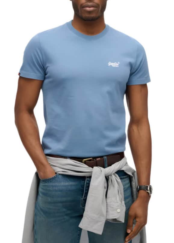 Superdry Mens Essential Logo T-Shirt Moonlight Blue Northern Ireland
