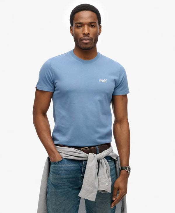 Superdry Mens Essential Logo T-Shirt Moonlight Blue Northern Ireland