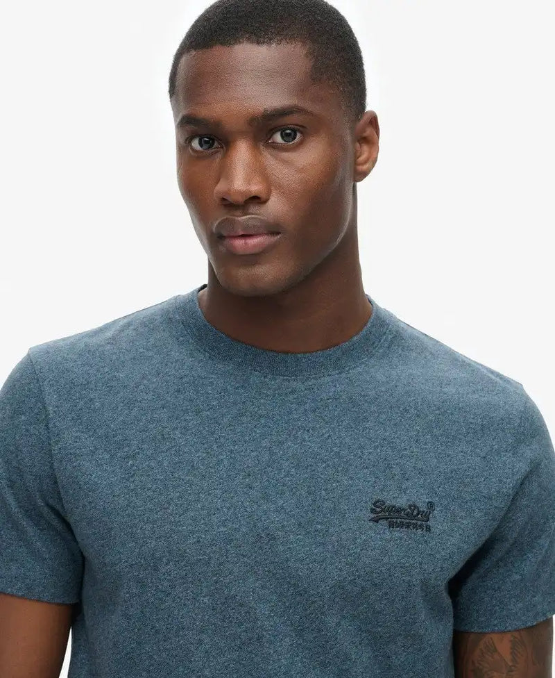 Superdry Mens Essential Logo T-Shirt Scorched Teal Grit Northern