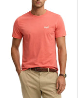 Superdry Mens Essential Logo T-Shirt Sunburst Coral Northern Ireland
