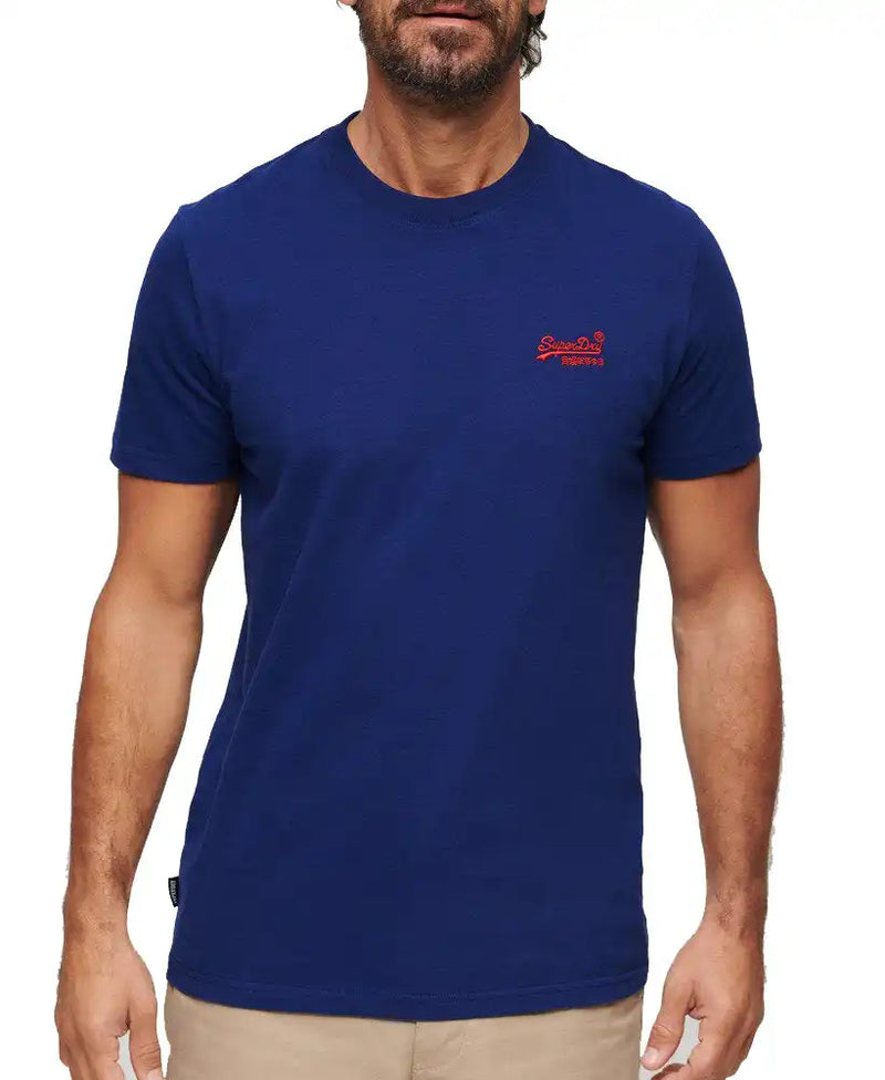 Superdry Mens Essential Logo T - Shirt Supermarine Blue Northern