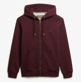 Superdry Mens Essential Logo Zip Hoodie Tawny Port Northern Ireland
