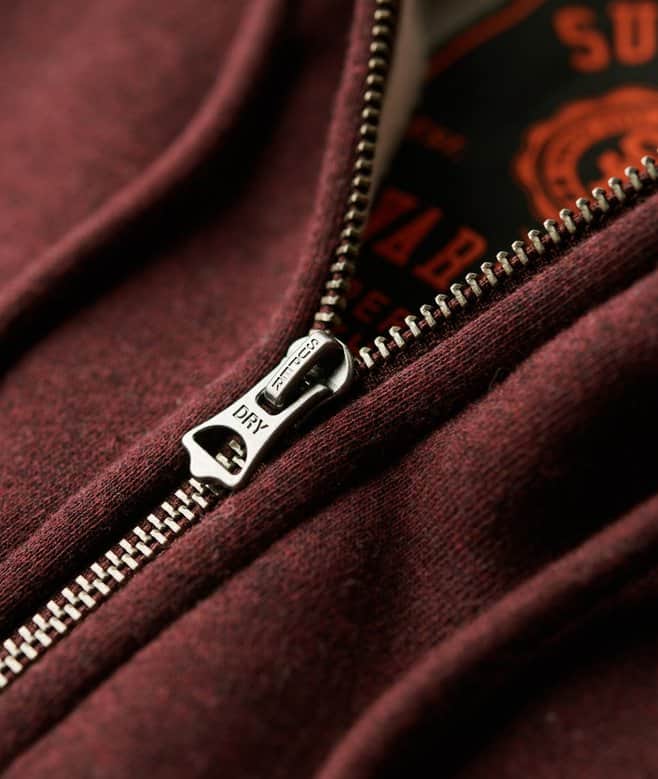 Superdry Mens Essential Logo Zip Hoodie Tawny Port Northern Ireland