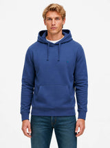 Superdry Mens Essential SD Co Logo Hoodie Hampton Blue Northern