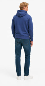 Superdry Mens Essential SD Co Logo Hoodie Hampton Blue Northern