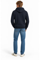 Superdry Mens Essential SD Co Logo Zip Hoodie Dark Navy Northern