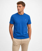 Superdry Mens Essential SDCO Logo Emb T-Shirt Monaco Blue/Pink