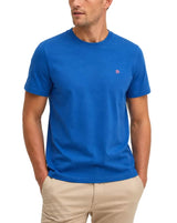 Superdry Mens Essential SDCO Logo Emb T-Shirt Monaco Blue/Pink